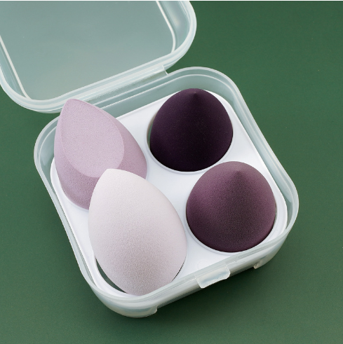 4pcs Makeup Sponge Powder Puff Dry and Wet Combined